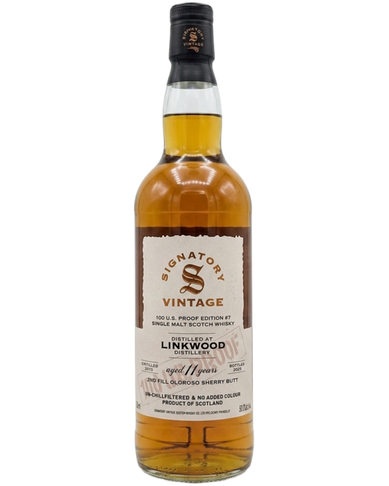 Signatory Vintage 100 U.S. Proof Edition #7 Linkwood 11 Year Old